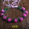 Diadema Corona de Flores Chica del Bosque Accesorios para el Cabello Novia Corona de Rosas Niños Princesa Atracciones Turísticas de Playa Venta Caliente Fabricante