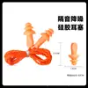 Fabricante Personalizado 1270 Tampões de Ouvido para Árvore de Natal com Fio Corda de Nylon Industrial Anti-Ruído à Prova d'Água para Natação Tampões de Ouvido Venda por Atacado
