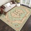 Atacado de alta qualidade Bohemian Persian Print Crystal Velvet Carpet Sala de estar Resistente à sujeira Fácil de cuidar do tapete de Tianjin