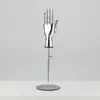 Adereços de Modelo de Mão Galvanizados Suporte de Exibição de Joias Modelo de Mão Falso Rack de Exibição de Vitrine de Loja de Roupas Suporte de Luvas Decoração