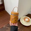 Nuevo bolso cubo mini lindo y creativo, moderno y versátil, bolso de accesorios para niños, bolso de mano de princesa moderno, bolso cruzado