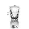 Vaso de whisky, vaso transparente para el hogar, vaso para licor, vaso creativo para cerveza, juego de vino, venta al por mayor