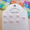 Novas Joias de Resina para Nail Art Cor de Doce Laço DIY Joias de Unha Brincos Capa de Celular Acessórios de Unha Vestíveis