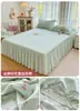 Saia de cama de renda estilo princesa, peça única, novo modelo 2026, algodão puro, cobre de cama totalmente em algodão, design de saia de cama, escondendo a parte inferior do colchão