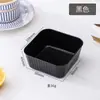 Tigela Quadrada Pequena Criativa para Uso Doméstico Plástico de Grau Alimentício Tigela para Sobremesa Salada Tigela Espessa Resistente a Quedas Prato para Molho de Soja Tigela para Lanches