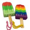 Esponja Compuesta Empalmada de Tres Colores Esponja de Helado Esponja de Helado Flor de Baño Bola de Baño Esponja de Baño Esponja de Baño de Helado