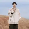 Jaqueta Masculina para Montanhismo e Caminhada ao Ar Livre, Primavera e Outono, Solta, Casual, Impermeável, com Capuz para Meninos