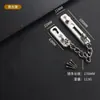 Cadena Antirrobo de Acero Inoxidable Habitación de Hotel Puerta Grosor Anti-Robo Perno de Puerta Hebilla de Candado de Seguridad Cadena sin Taladro Cadena para Puerta