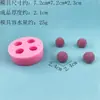 Yangmei Bola de Peluche Molde de Silicona Grado Alimenticio DIY Jabón Hecho a Mano Chocolate Molde de Fácil Liberación Herramienta de Cocina para Hornear