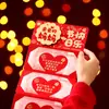 Nuevos Sobres Rojos 3D Plegables y Elásticos para Felices Fiestas, Paquetes Creativos de Dinero de la Suerte para Rituales Festivos