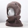 Gorro de Invierno Nuevo para Hombres y Mujeres de Mediana Edad Gorro de Lana Tejido Gorro Cálido para Personas Mayores con Forro de Felpa Gorro Engrosado para Montar Gorro para Hombres