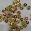 Copos de nieve en forma de girasol, taladro a máquina, diamantes de colores mixtos, hebilla, accesorios para uñas/cabello hechos a mano, decoración para zapatos, ropa