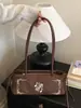Bolso Artístico para Mujer Bordado con Trébol de Cuatro Hojas y Nota Musical Vintage Otoño/Invierno 2026, Fresco y Versátil para Llevar en la Mano, al Hombro y Cruzado, Adecuado para el Viaje Diario
