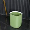 Lixeira estilo ins de aparência sofisticada, simples, com anel de pressão, de plástico para quarto, cozinha, banheiro, sala de estar