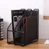 Estantería de Malla de Hierro para Escritorio, Unidad de Estanterías Multicapa, Caja de Almacenamiento para Archivos A4, Bandeja para Archivos, Estante Metálico de Oficina