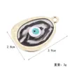 Joyería DIY Aleación Ojo Turco Maligno Oval Colgante de Alta Retención de Color Venta al por Mayor Colgantes de Cuentas para Collares Ojo Maligno