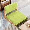 Banco de janela estilo tatami, cadeira de varanda, cadeira com encosto para tomar chá na cama, encosto de madeira maciça, estrutura de ferro, capacidade para três pessoas, design moderno e minimalista