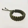 Pulseira de paracord de 7 fios tecida à mão Comprimento ajustável Para esportes ao ar livre montanhismo camping Corda de pulso removível