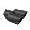 Modificação de Escapamento de Carro Silenciador Universal de Aço Inoxidável Decoração de Tampa de Escapamento Tubo de Escape Um para Dois Tubo de Saída 63mm