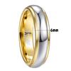 Anillos de Acero de Tungsteno de Moda Versátiles Redondos Chapados en Oro de Nuevo Estilo para Parejas, Venta al por Mayor, Transfronterizos Europeos y Americanos en Amazon