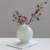 Vaso de Vidro de Canto Novo Estilo Chinês Casa Luz Luxo Alto Padrão Adequado para Decoração Hidropônica, Vaso Verde de Inverno para Sala de Modelo de Mansão