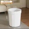 Cubo de Basura Descubierto Anillo de Presión Hogareño Alto Valor de Color Baño Tamaño Grande Basura Cocina Sala de Estar Oficina Gran Capacidad