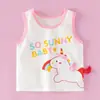 Camiseta regata infantil de algodão fina para o verão, regata sem mangas para meninos, base de verão, exclusiva para exportação