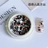 Lantejoulas Redondas para Nail Art Lantejoulas Sete Cores Lantejoulas de Bolinhas Tamanhos Mistos Adesivos Ultra Finos para Unhas Decorações de Nail Art Lantejoulas
