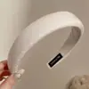Diadema vintage de lunares plisada de ala ancha para mujer, casual y única, con un toque de alta gama, diadema versátil que hace que la cabeza se vea más alta y el rostro parezca más pequeño