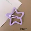 Pasador de Estrella de Color Caramelo de Dopamina Grande de 6 cm para Niñas, Pinza para Flequillo Lateral, Pinza Bb, Pinza Linda para Niñas Jóvenes