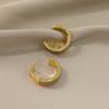 Aretes de Letras, Estilo Vintage Francés, Nuevos Aretes Versátiles Estilo Corte para Mujer N1023, Círculos Exquisitos