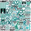 50 pegatinas del Festival del Cáncer de Ovario decorativas para guitarra, cuaderno, maleta, DIY, impermeables, al por mayor