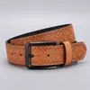 Hebilla de Aleación de Zinc Cinturón para Hombre con Relieve Hebilla de Pin Casual de Negocios Cinturón de Cuero Cinturón de PU para Hombre Cinturón Popular para Hombre Venta al por Mayor
