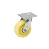 Soporte de Rueda Pesada Mingwei Modelo B Rueda de Nylon Fluorescente 4568 pulgadas Rueda Giratoria Industrial con Freno Rueda para Plataforma Plana