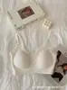 Algodón con Hilo de Encaje Puro Deseo Ropa Interior Sin Costuras Push-Up Anti-Caída Sexy Encaje Hermosa Espalda Ropa Interior Camisola para Mujer