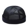 Chapéu de Verão sem Aba Estilo Pele de Melão Hip-Hop Masculino e Feminino Chapéu Yuppie Proprietário Chapéu de Malha Fina Respirável Casual Retrô Chapéu Baotou