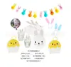 Juego de vajilla desechable de Pascua, plato de papel, vaso de papel, toalla de papel, cuerda, bandera, fiesta de cumpleaños infantil