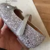Sapatos infantis de lantejoulas estilo francês, modelos de primavera e outono, sapatos Mary Jane para meninas, sapatos baixos de princesa para bebês