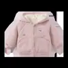 [Infravermelho Distante Antibacteriano] Casaco Infantil Menina Outono Inverno Com Capuz Lã Fleece Espessado Roupa Infantil Novo Modelo 2026 para Meninas