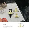Chegada nova Saturno Rainha Mãe joia de unha luxo leve retrô liga escura planeta cruz decoração de strass para unha