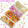 Rodajas de fruta de arcilla polimérica 1000 piezas/paquete, paquete mixto multiserie, arte de uñas, pegatinas de belleza para decoración de teléfonos móviles DIY, relleno para slime