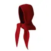 Gorro Pasamontañas Rojo para Niñas, Protección para los Oídos de Invierno, Gorrito Rojo, Gorro de Año Nuevo, Calentador de Cuello Integrado, Gorro de Punto a Prueba de Frío