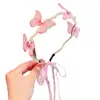 Diadema Infantil Pasador Mariposa Perla Imitación Niña Pequeña Princesa Súper Hada Diadema de Moño Accesorios para el Cabello de Niñas