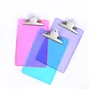 Fábrica atacado A4 plástico transparente tablet clipe Office pasta pasta cor borboleta clipe PS pad