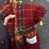 Bufanda de Mohair de Imitación Nueva Transfronteriza para Mujer, Estilo Europeo y Americano, Bufanda Chal Cálido de Barba Larga para Otoño e Invierno, Exportación Exportación Productos de Alta Calidad