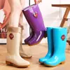 Protección Laboral Rey 43 Extra Grande Botas de Lluvia Altas para Mujer Suela Oxford Antideslizante Zapatos de Goma de Trabajo Impermeables para Cocina Resistentes al Desgaste Zapatos de Agua