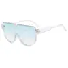 Gafas de Sol de Lente Único Marca B de París, Unisex Transfronterizas Estilo Ins Europeo y Americano Gafas de Sol de Ojo de Gato de Colores