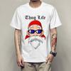Camiseta Exportação 2025 Sun Wukong Imortal Tartaruga Série de Anime Coleção Estampada Gola Redonda Manga Curta