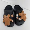 Zapatos Cueva Ins Transfronterizos Flor de Zapato Accesorios Oso Han Bean Muñeco Bola de Pelo de Oso Hebilla de Zapato de Felpa de Invierno Lindo