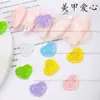 Nova Arte de Unhas Japonesa Feita à Mão DIY Joias de Desenho Animado Liga Pintada Coelho Fofo Fosco Coração Decoração de Unha
